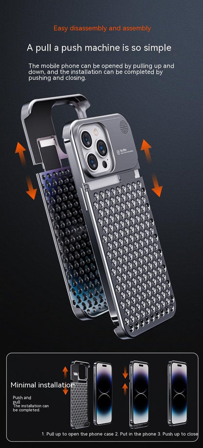 Aluminum Alloy Phone Case Full Body Shockproof Phone Cover