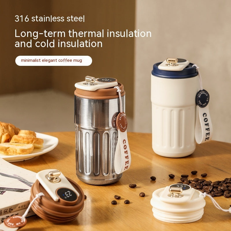 Smart Digital Thermal Bottle  Coffee Mug