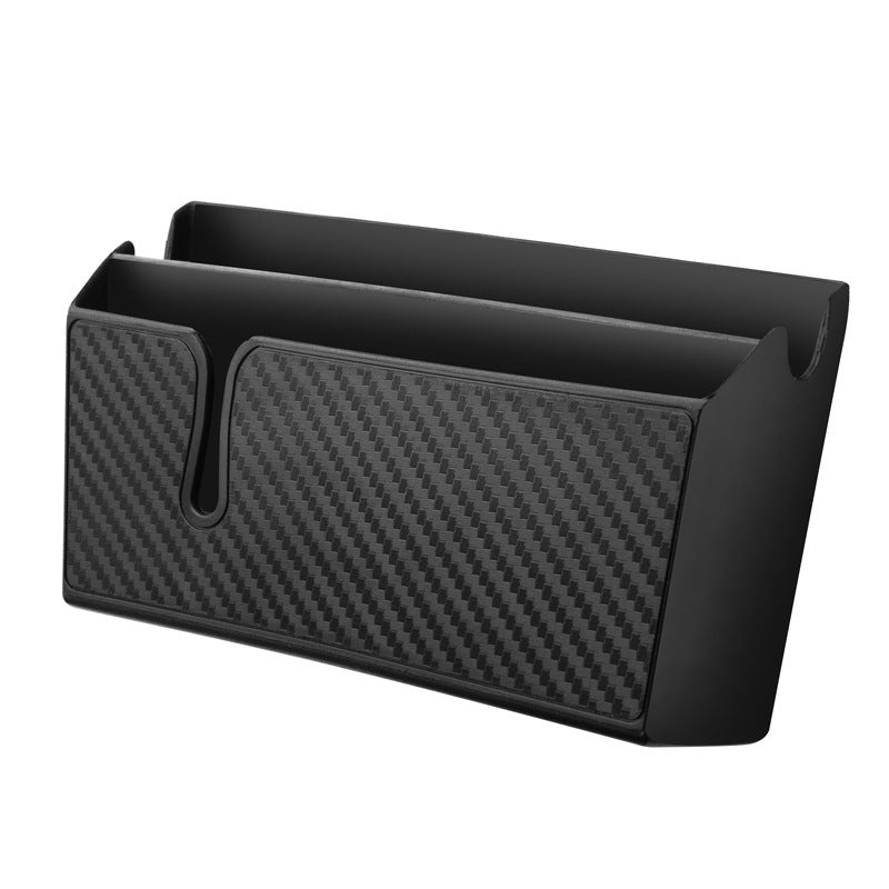 Manufacturers Supply Removable Sticky Imitation Carbon Fiber Mobile Phone Storage Box