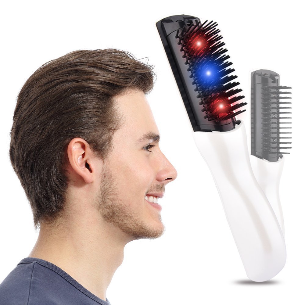 Electric Head Massage Comb Healthy Scalp Vibration Comb Portable Household Battery Massage Comb