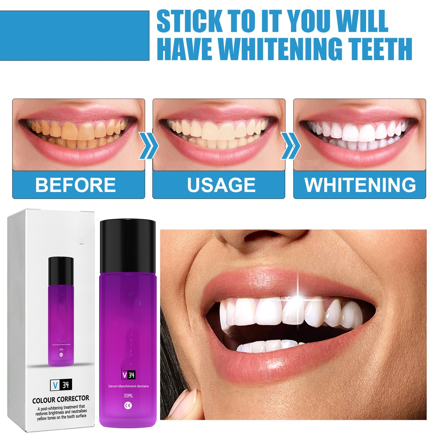 Teeth Whitening Liquid Toothpaste Tooth Stain Removal Oral Care