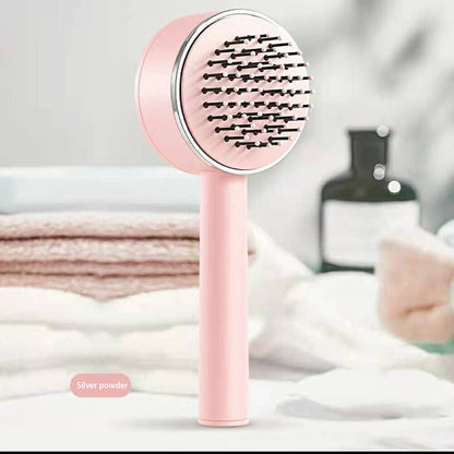 3D Air Cushion Massager Brush With Retractable Bristles Self Cleaning Hair Brush Massage One-key Self-cleaning Hair Brush Anti-Static Airbag Massage Comb For Women Curly Hair Brush